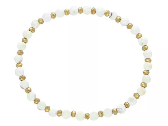 R5D43 BRANSOLETKA AGAT I HEMATYT