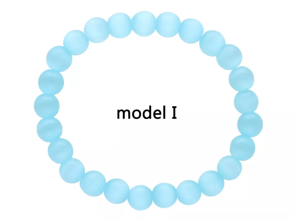 R4I07 BRANSOLETKA KOCIE OKO KULE 8 mm