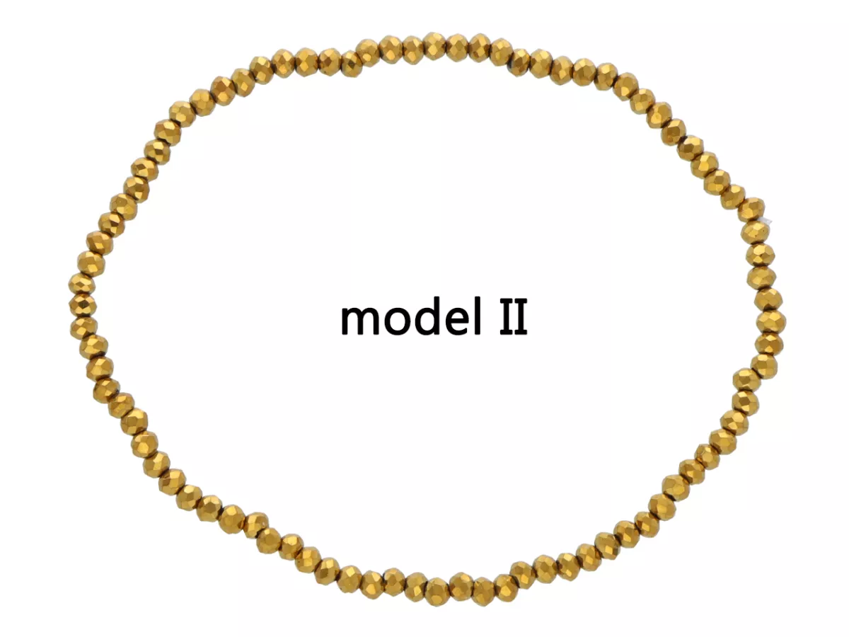 R4B94 BRANSOLETKA KRYSZTAŁKI 2,5 mm NA GUMCE