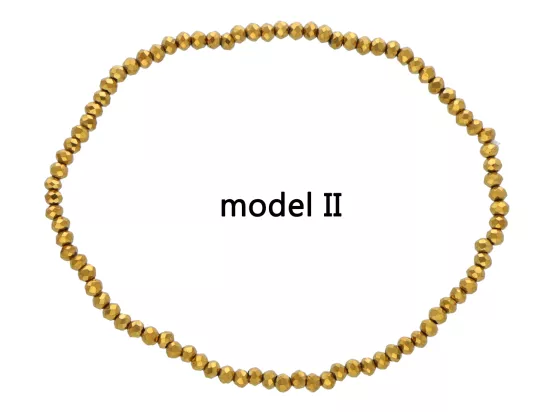 R4B94 BRANSOLETKA KRYSZTAŁKI 2,5 mm NA GUMCE