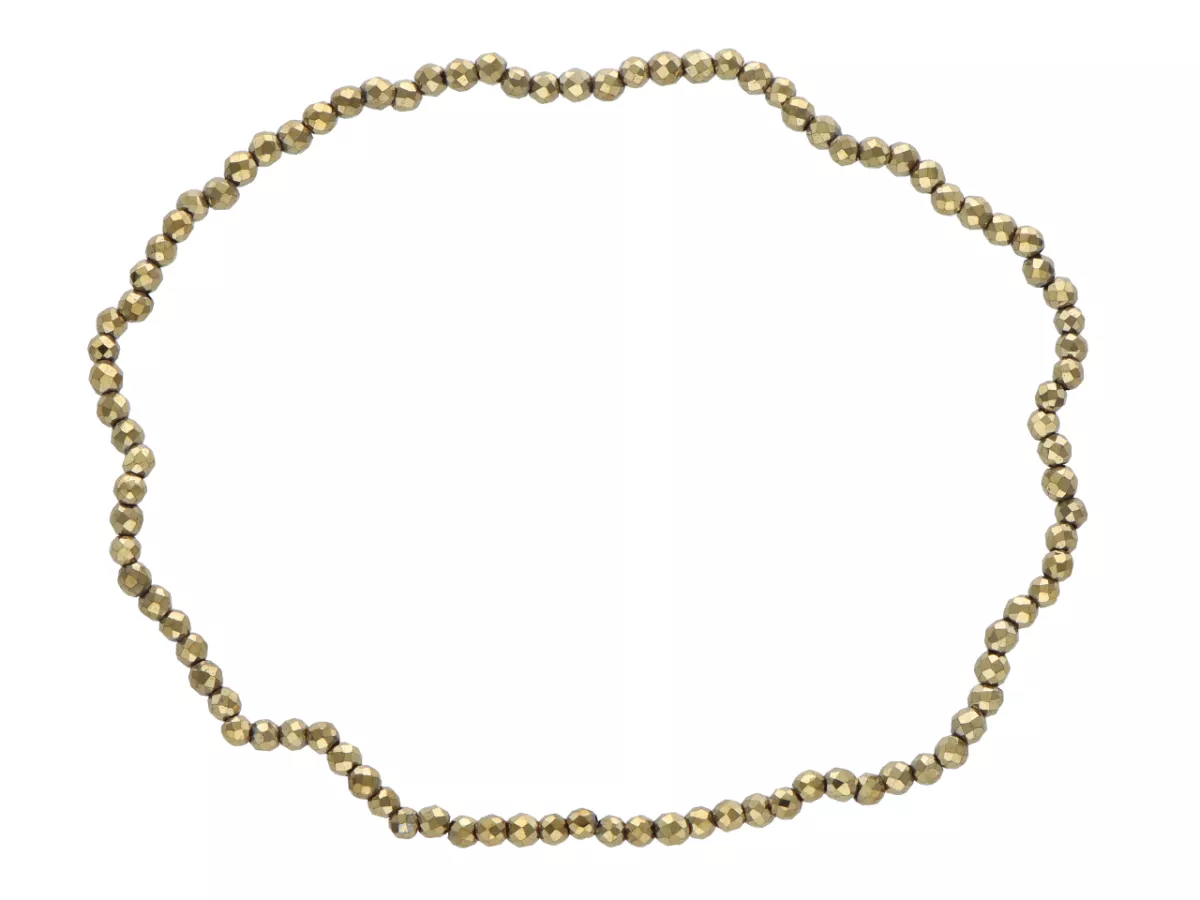 R3B61 BRANSOLETKA HEMATYT KULE FASETOWANE 2 mm