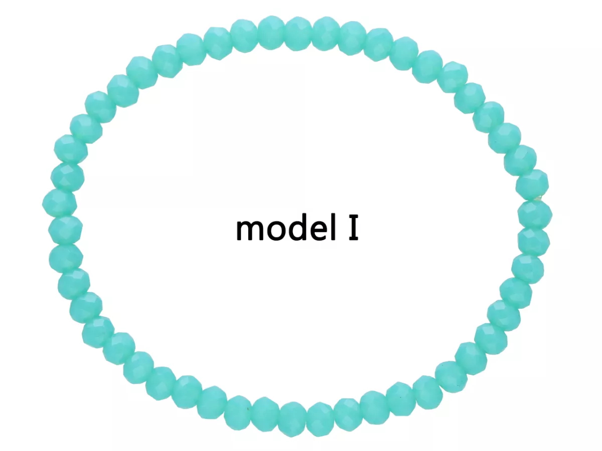 R2P57 BRANSOLETKA KRYSZTAŁKI 4 mm NA GUMCE