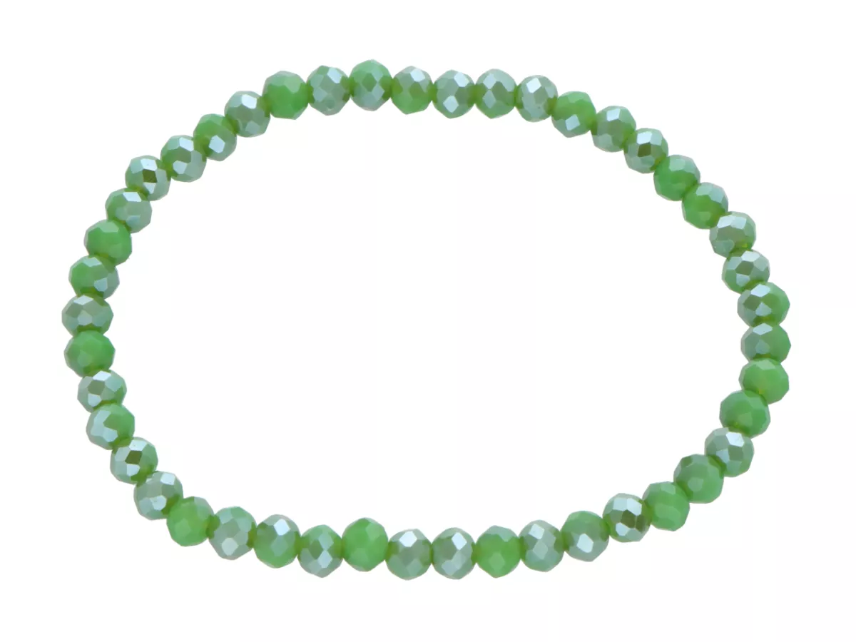 R4C70 BRANSOLETKA KRYSZTAŁKI 4,5 mm NA GUMCE