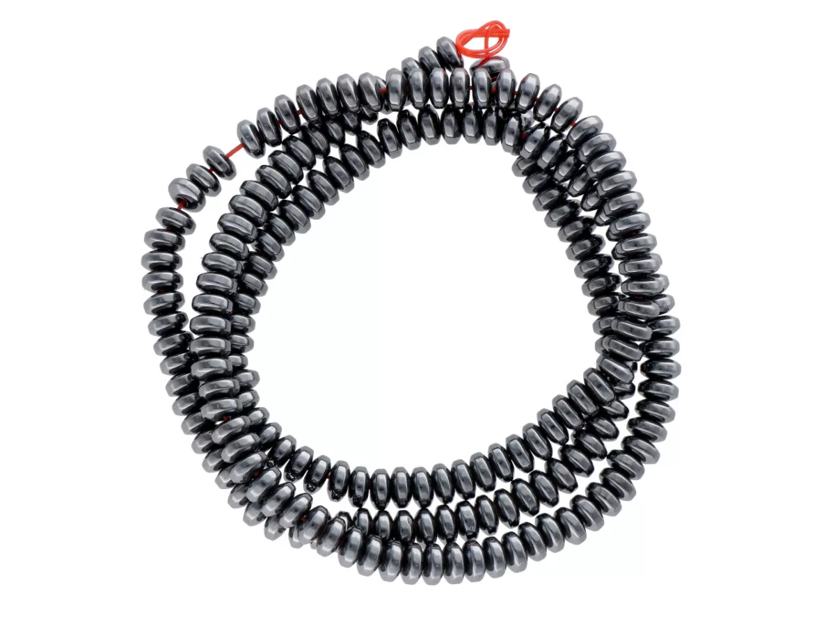 K6J31 HEMATYT TALERZYKI 4 mm - 1 SZNUR