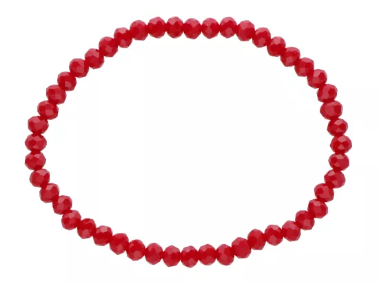 R4C74 BRANSOLETKA KRYSZTAŁKI 4,5 mm NA GUMCE