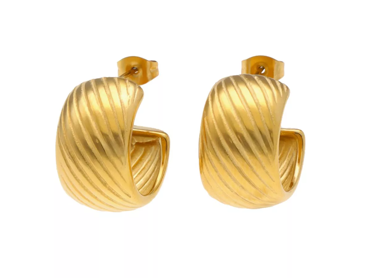 U1Z15 KOLCZYKI STAL CHIRURGICZNA 1 PARA