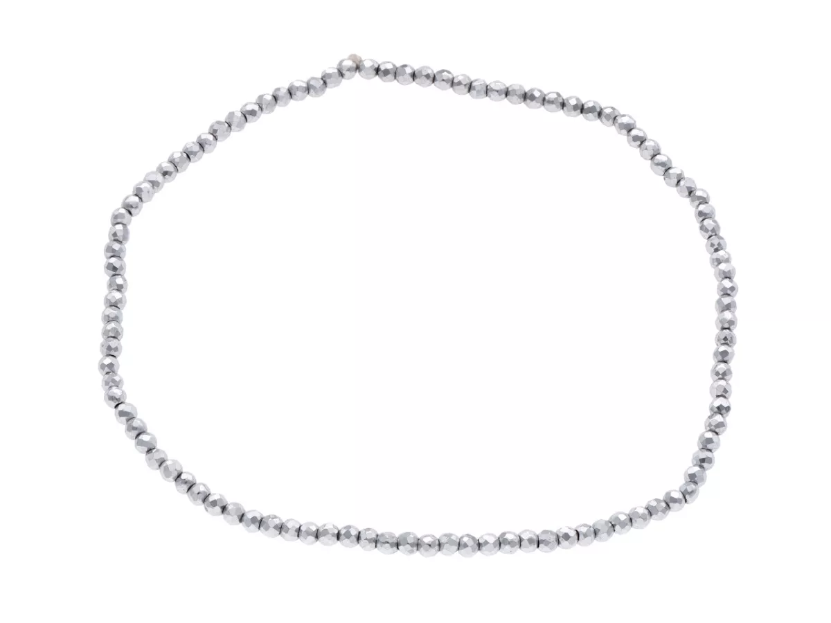 R3B60 BRANSOLETKA HEMATYT KULE FASETOWANE 2 mm