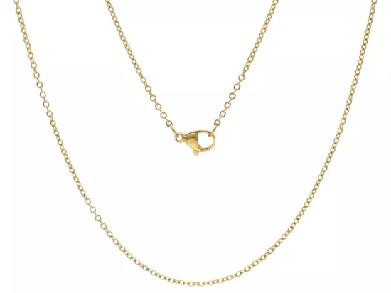 N3A29 ŁAŃCUSZEK STAL CHIRURGICZNA - 60 cm