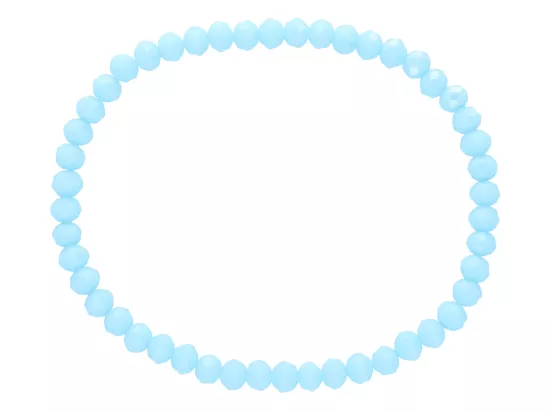 R2S88 BRANSOLETKA KRYSZTAŁKI 4,5 mm NA GUMCE