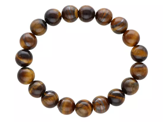 R1U69 BRANSOLETKA TYGRYSIE OKO KULE 10,5 mm