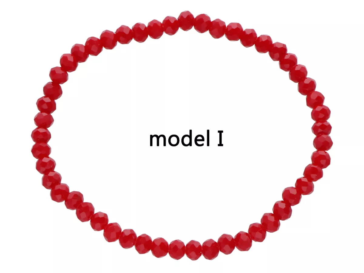 R4F61 BRANSOLETKA KRYSZTAŁKI 4,5 mm NA GUMCE