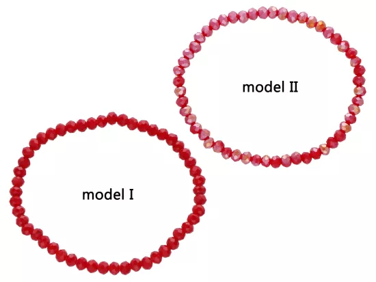 R4F61 BRANSOLETKA KRYSZTAŁKI 4,5 mm NA GUMCE