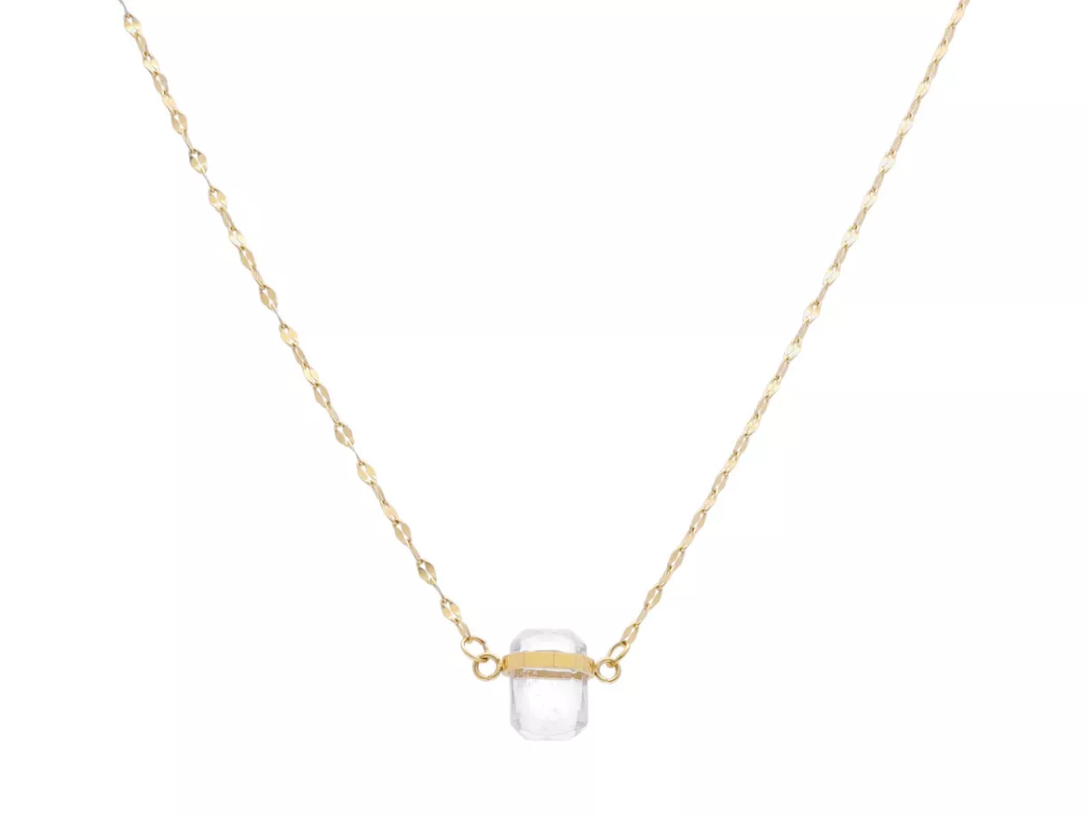 N3K38 NASZYJNIK KRYSZTAŁ GÓRSKI I STAL CHIRURGICZNA