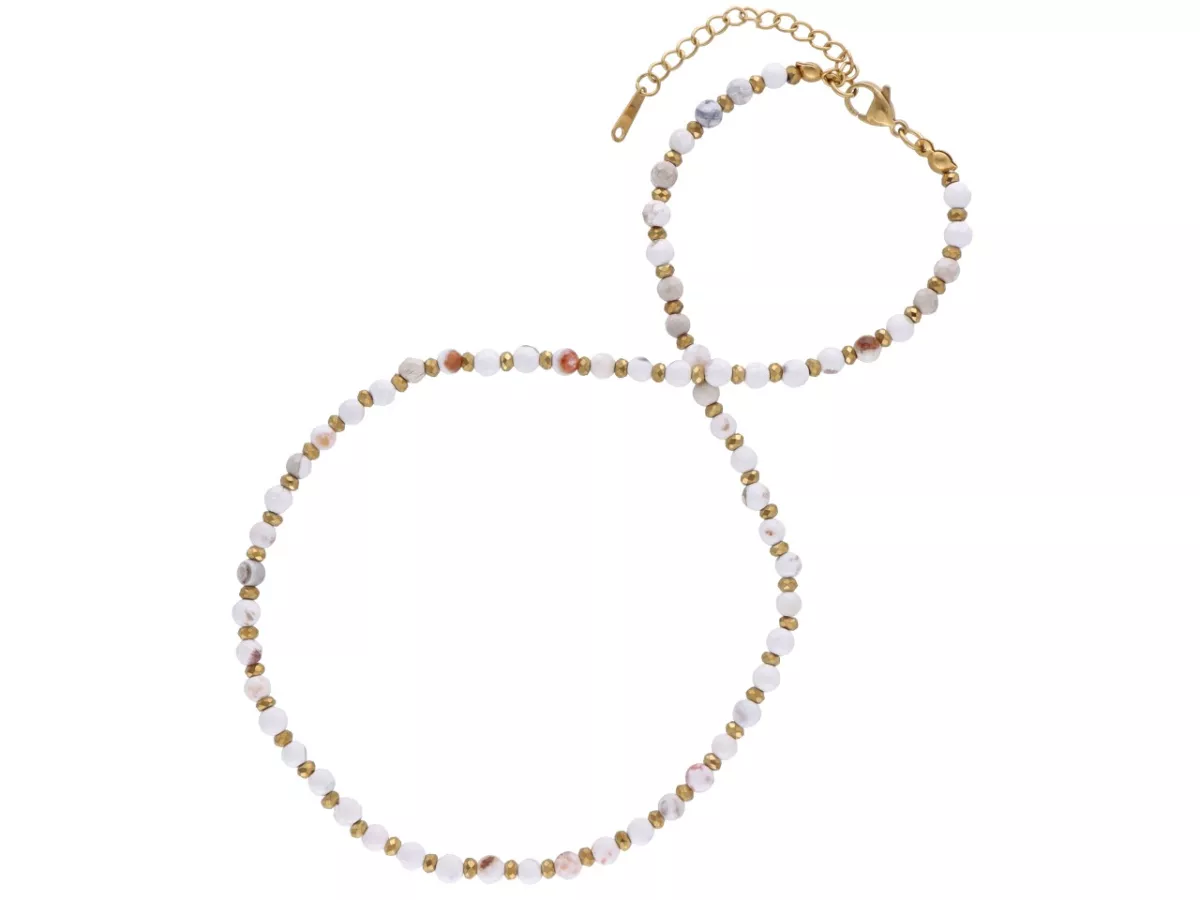 N3P14 NASZYJNIK AGAT I HEMATYT