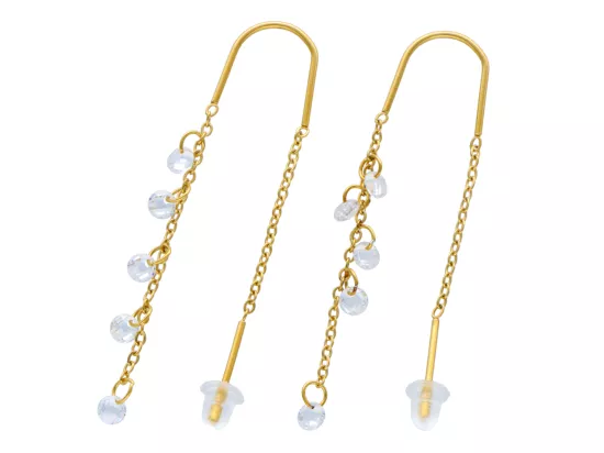 U1T84 KOLCZYKI STAL CHIRURGICZNA 1 PARA