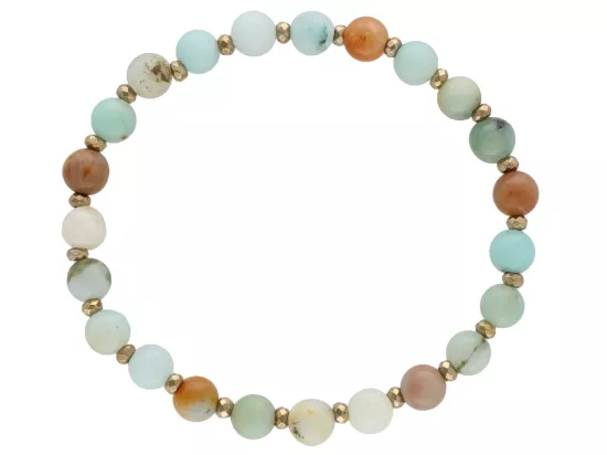 R4M66 BRANSOLETKA AMAZONIT KULE 6,5 mm