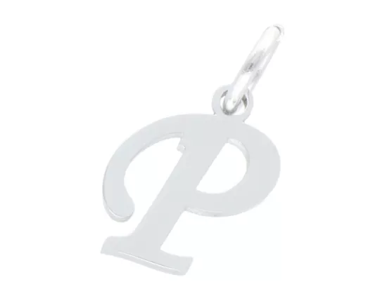 P5R62 ZAWIESZKA OZDOBNA ZE STALI CHIRURGICZNEJ LITERKA "P" - 1 SZTUKA