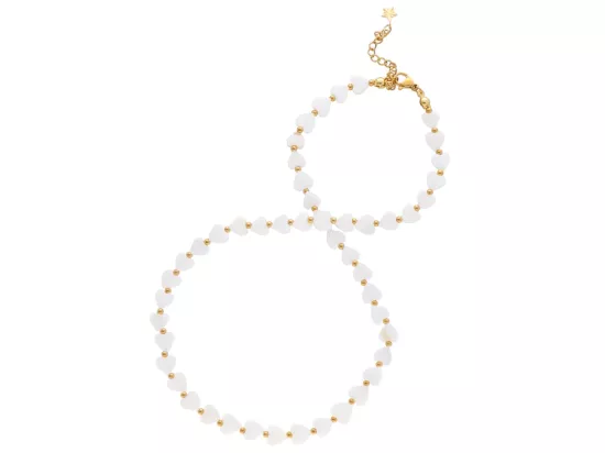 N3M57 NASZYJNIK MASA PERŁOWA I STAL CHIRURGICZNA