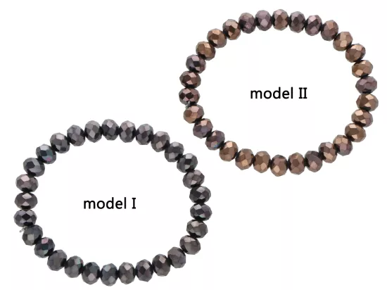 R2J59 BRANSOLETKA KRYSZTAŁKI 8 mm NA GUMCE