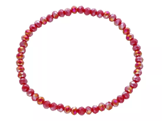 R4F69 BRANSOLETKA KRYSZTAŁKI 4,5 mm NA GUMCE