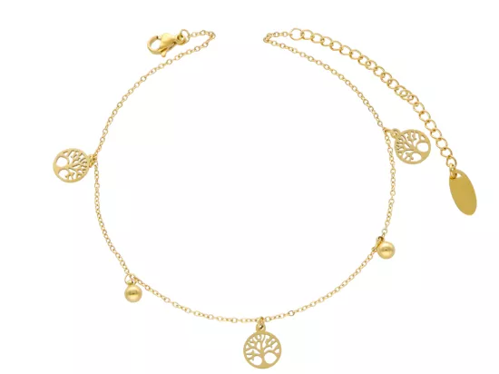 R3N11 BRANSOLETKA NA NOGĘ ZE STALI CHIRURGICZNEJ