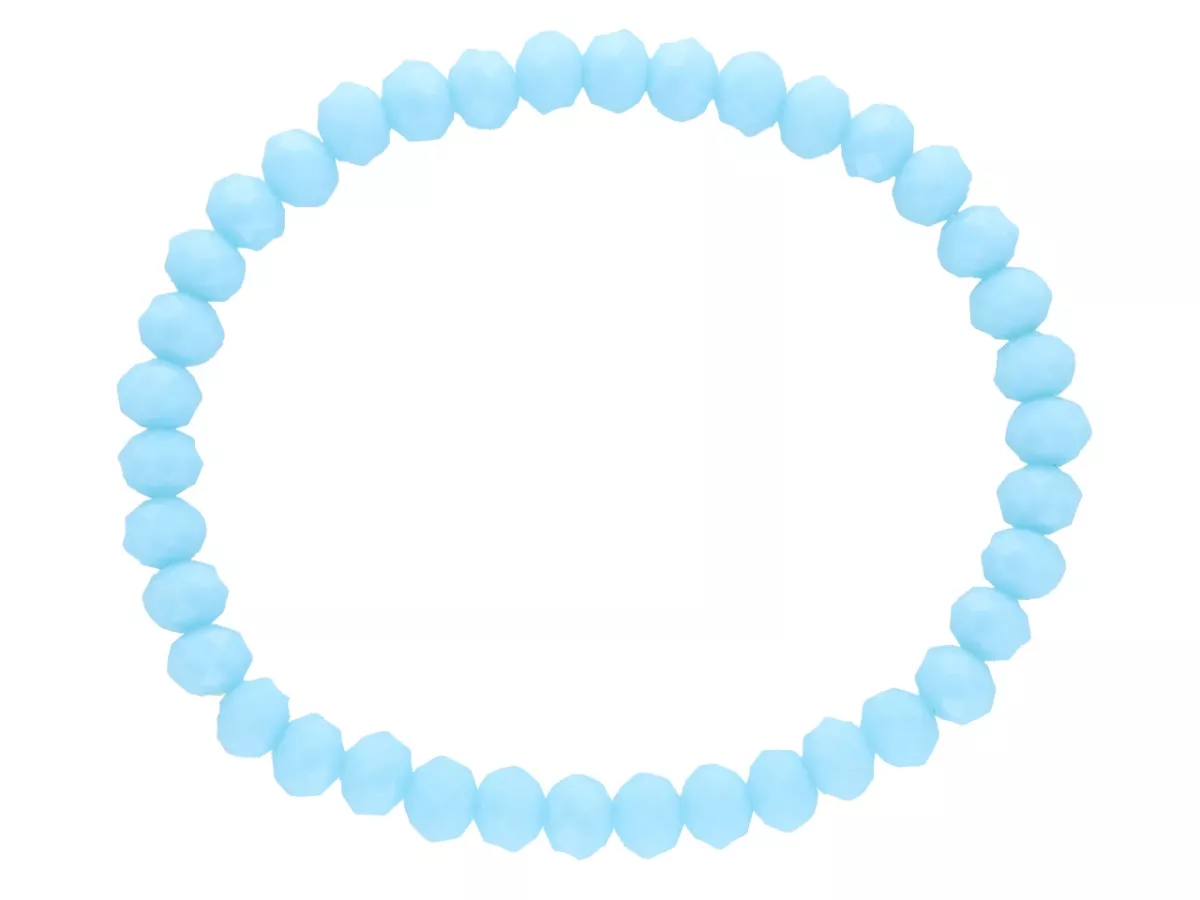 R2B04 BRANSOLETKA KRYSZTAŁKI 6 mm NA GUMCE
