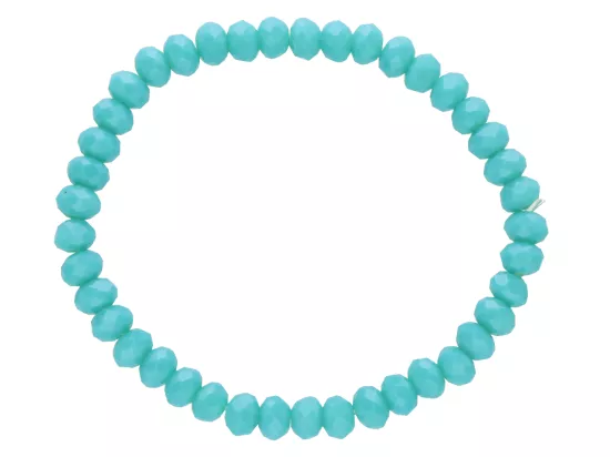 R2B04 BRANSOLETKA KRYSZTAŁKI 6 mm NA GUMCE