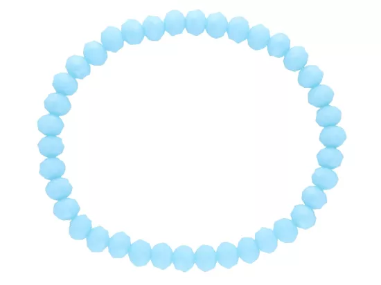 R2B04 BRANSOLETKA KRYSZTAŁKI 6 mm NA GUMCE