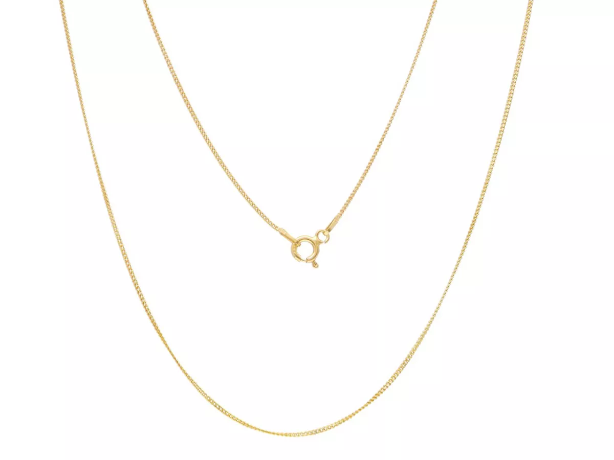 P3K44 ŁAŃCUSZEK PANCERKA 50 cm SREBRO 925 POZŁACANE