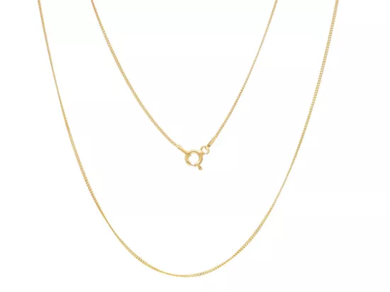 P3K44 ŁAŃCUSZEK PANCERKA 50 cm SREBRO 925 POZŁACANE