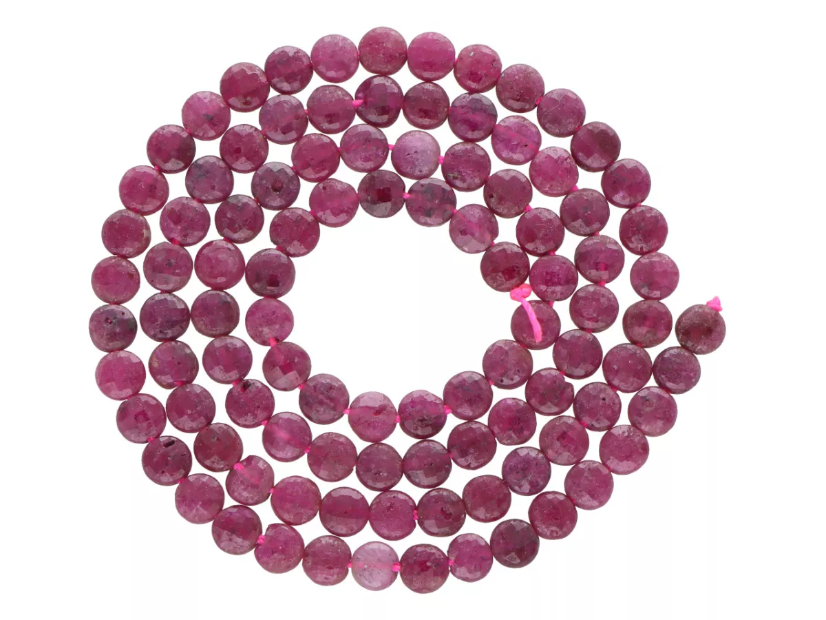 K7C85 RUBIN DYSK FASETOWANY 4 mm - 1 SZNUR