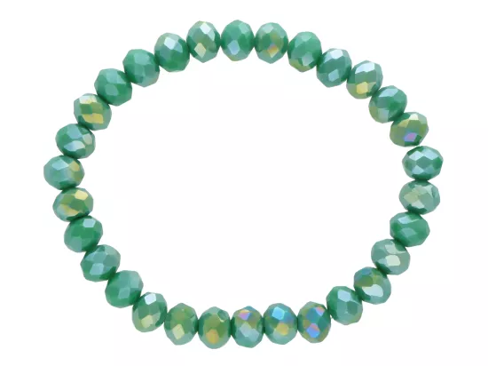 R4D34 BRANSOLETKA KRYSZTAŁKI 8 mm NA GUMCE