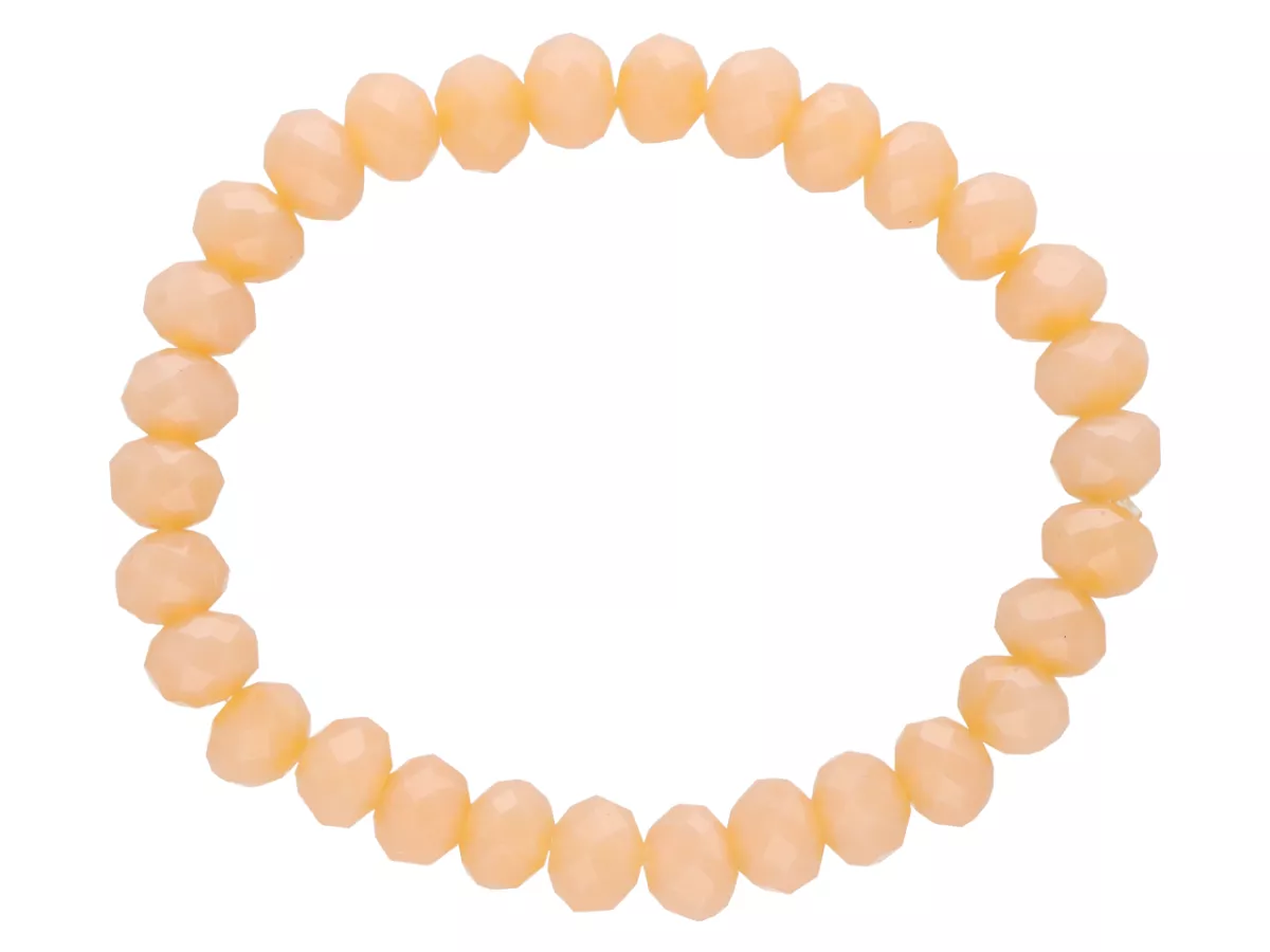 R2B14 BRANSOLETKA KRYSZTAŁKI 8 mm NA GUMCE