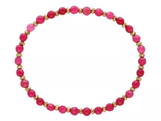 R5D04 BRANSOLETKA AGAT I HEMATYT