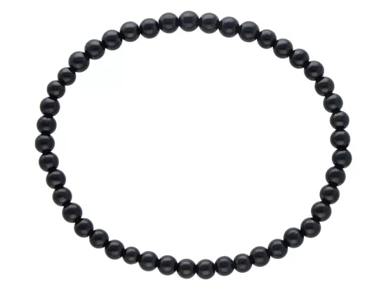 R5A75 BRANSOLETKA TURMALIN CZARNY KULE 4,5 mm