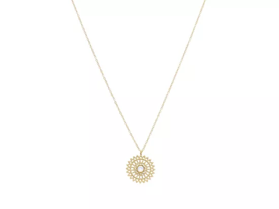 N3M89 NASZYJNIK MASA PERŁOWA I STAL CHIRURGICZNA