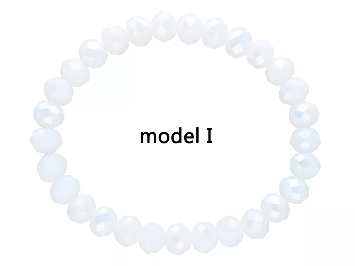 R2P97 BRANSOLETKA KRYSZTAŁKI 8 mm NA GUMCE