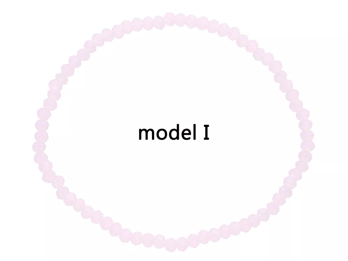 R2X13 BRANSOLETKA KRYSZTAŁKI 3 mm NA GUMCE