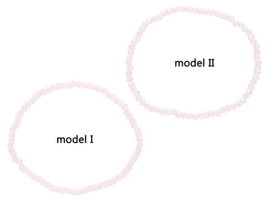R2X13 BRANSOLETKA KRYSZTAŁKI 3 mm NA GUMCE