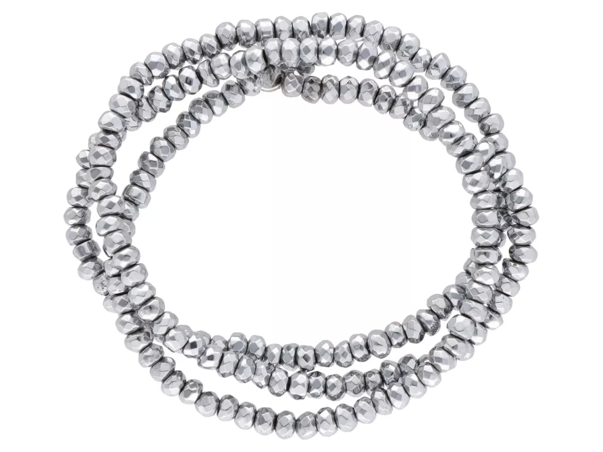 K7F25 HEMATYT OPONKI FASETOWANE 3 mm - 1 SZNUR