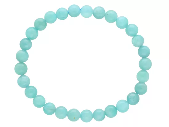 R4O96 BRANSOLETKA AMAZONIT KULE 6,5 mm