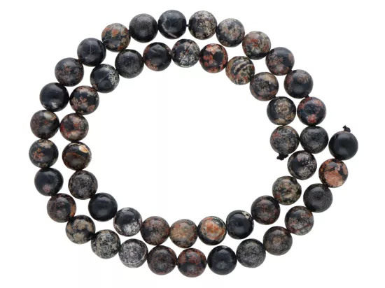 K7S80 JASPIS LEOPARDZI KULE 8 mm 1 SZNUR