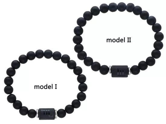 R4E86 BRANSOLETKA LAWA PRASOWANA KULE 8 mm - SKORPION