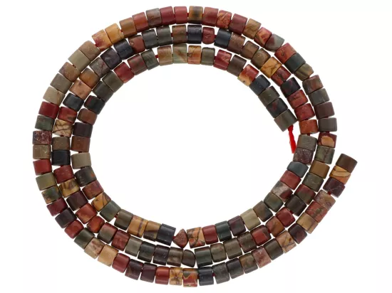 K7R79 JASPIS PICASSO WALEC 3/2 mm  - 1 SZNUR