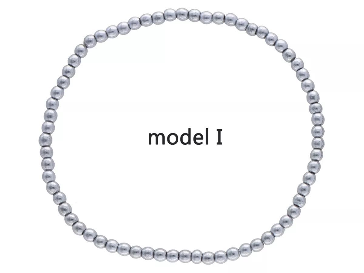 R2P04 BRANSOLETKA HEMATYT KULE 3 mm