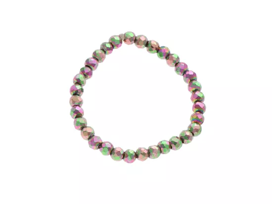 R3R12 PIERŚCIONEK HEMATYT KULE FASETOWANE 2 mm