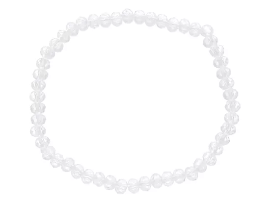 R1S65 BRANSOLETKA KRYSZTAŁKI NA GUMCE 4,5mm