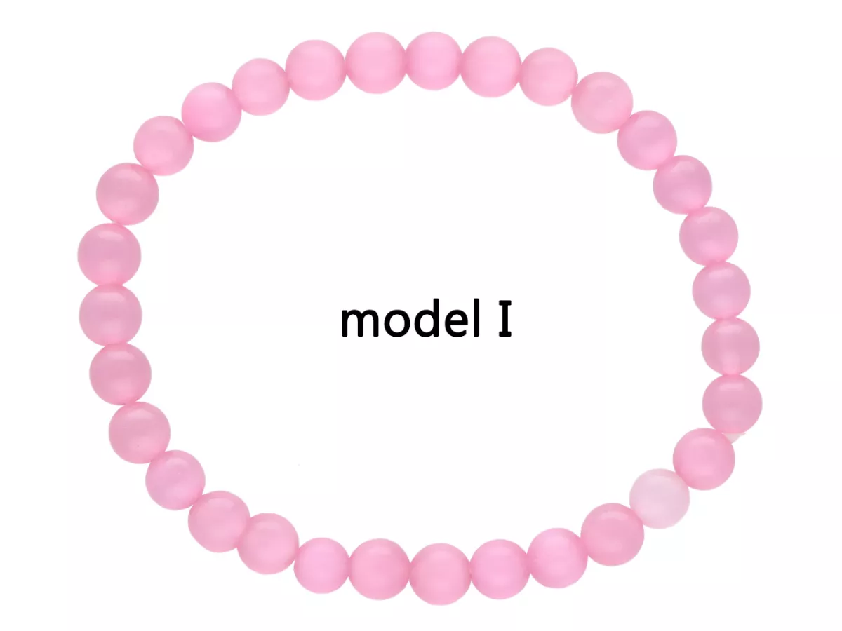 R4I03 BRANSOLETKA KOCIE OKO KULE 6 mm