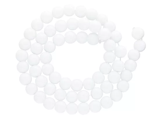 K7L87 AGAT BIAŁY KULE 6,5 mm - 1 SZNUR