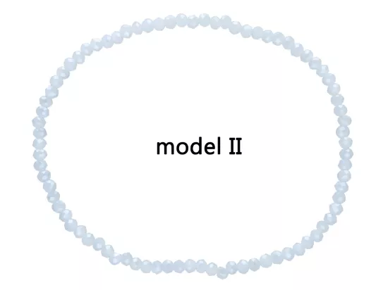 R3U43 BRANSOLETKA KRYSZTAŁKI 2,5 mm NA GUMCE